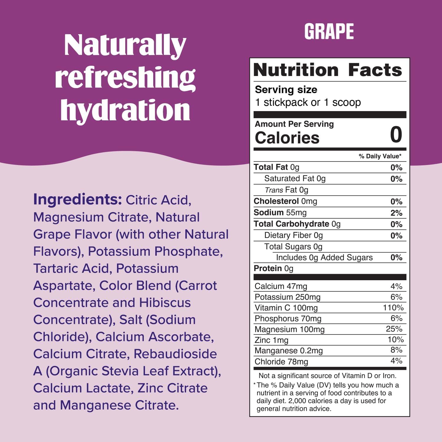 image:imageUltima Replenisher Daily Electrolyte Powder Lemonade 20 Stickpacks Zero Sugar Hydration Packets with 6 Electrolytes and Minerals Sugar Free Plant Based amp Keto Friendly Drink MixGrape