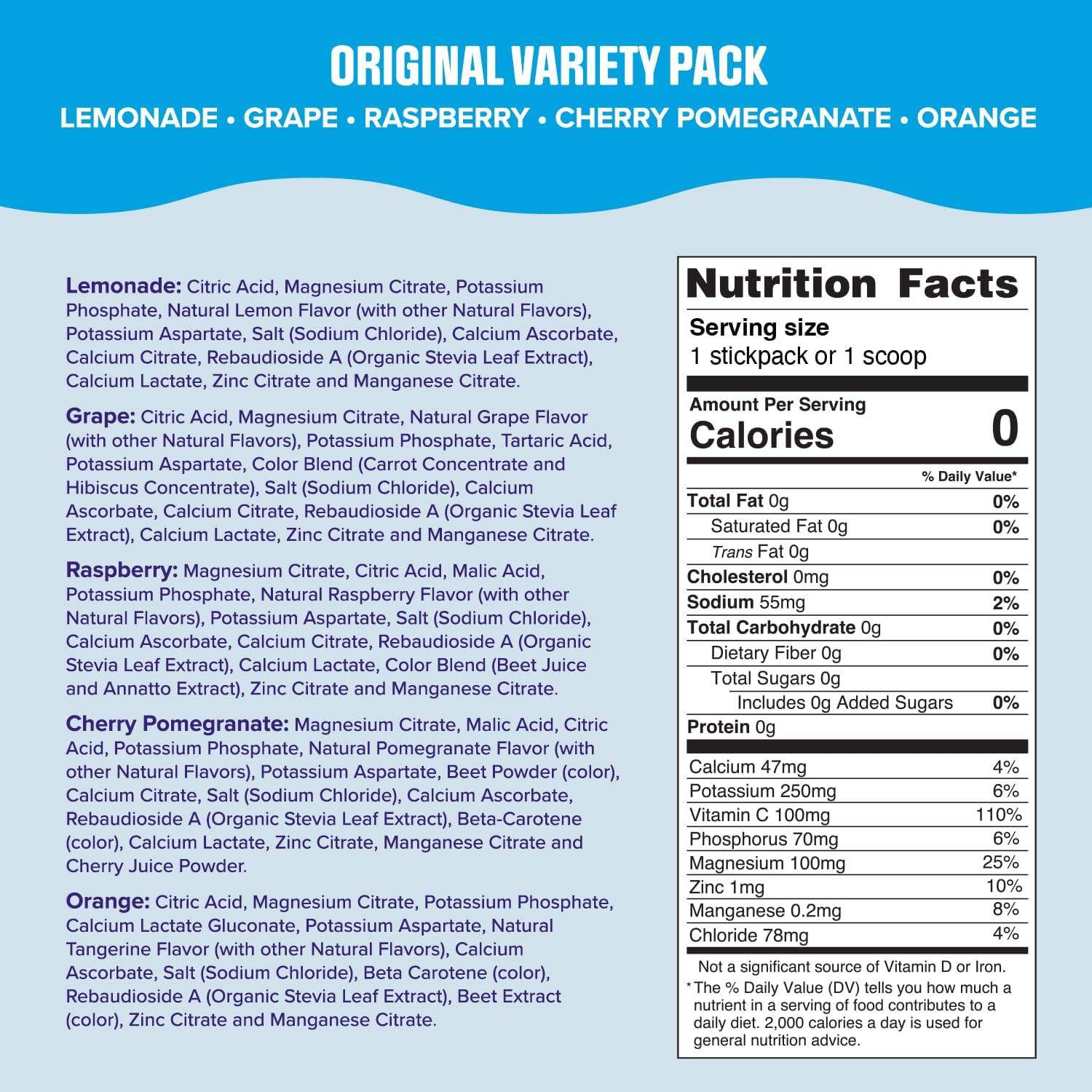 image:imageUltima Replenisher Daily Electrolyte Powder Lemonade 20 Stickpacks Zero Sugar Hydration Packets with 6 Electrolytes and Minerals Sugar Free Plant Based amp Keto Friendly Drink MixOriginal Variety