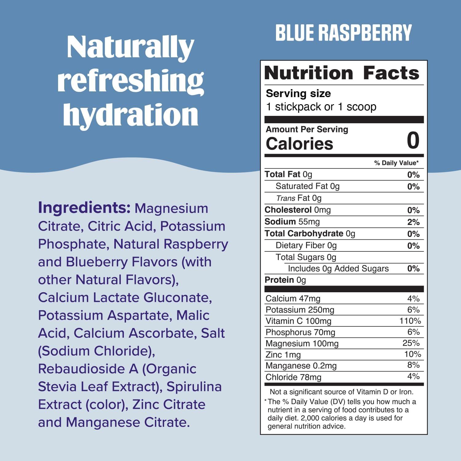 image:imageUltima Replenisher Daily Electrolyte Powder Lemonade 20 Stickpacks Zero Sugar Hydration Packets with 6 Electrolytes and Minerals Sugar Free Plant Based amp Keto Friendly Drink MixBlue Raspberry