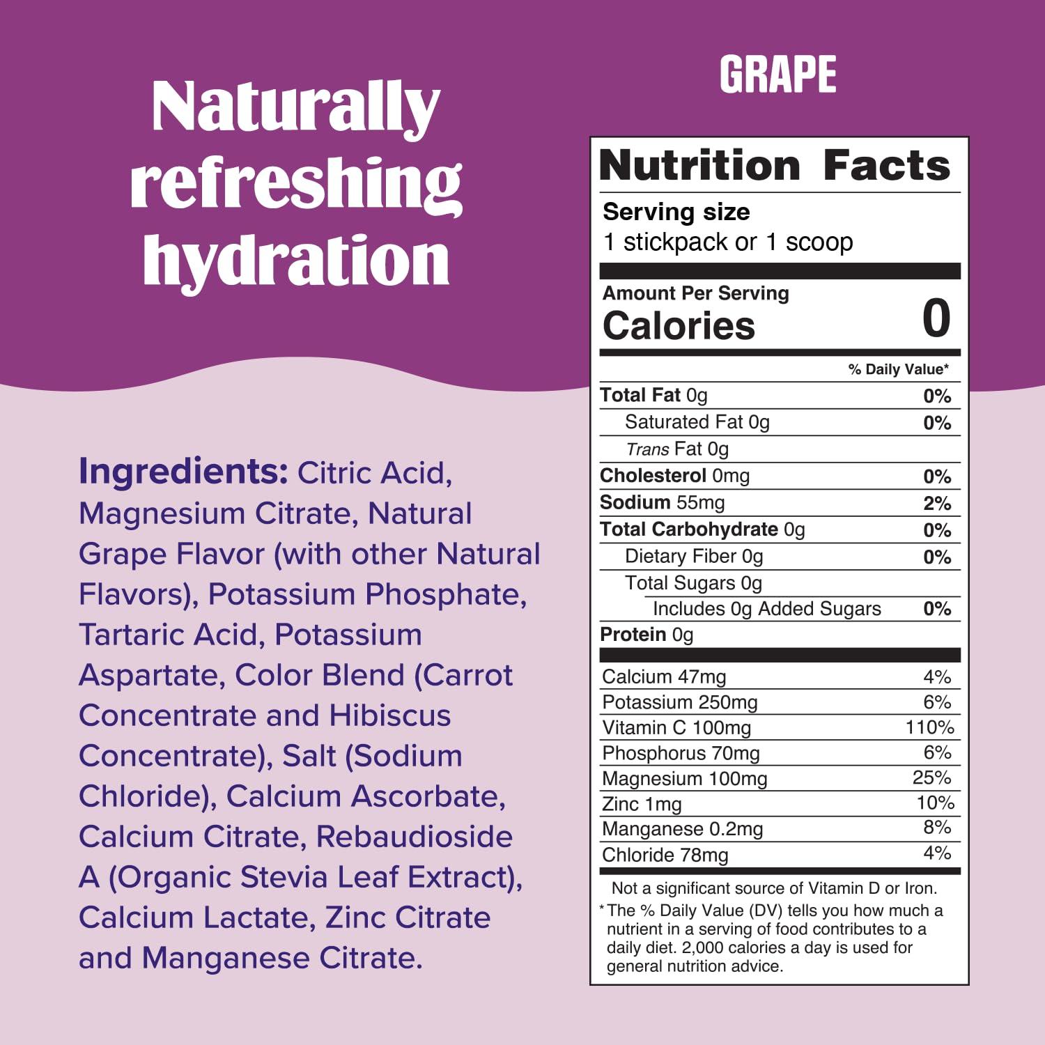 image:imageUltima Replenisher Daily Electrolyte Powder Drink Mix Sugar Free Grape 90 Servings Hydration Powder with 6 Key Electrolytes and Trace Minerals Keto Friendly Vegan NonGMOGrape