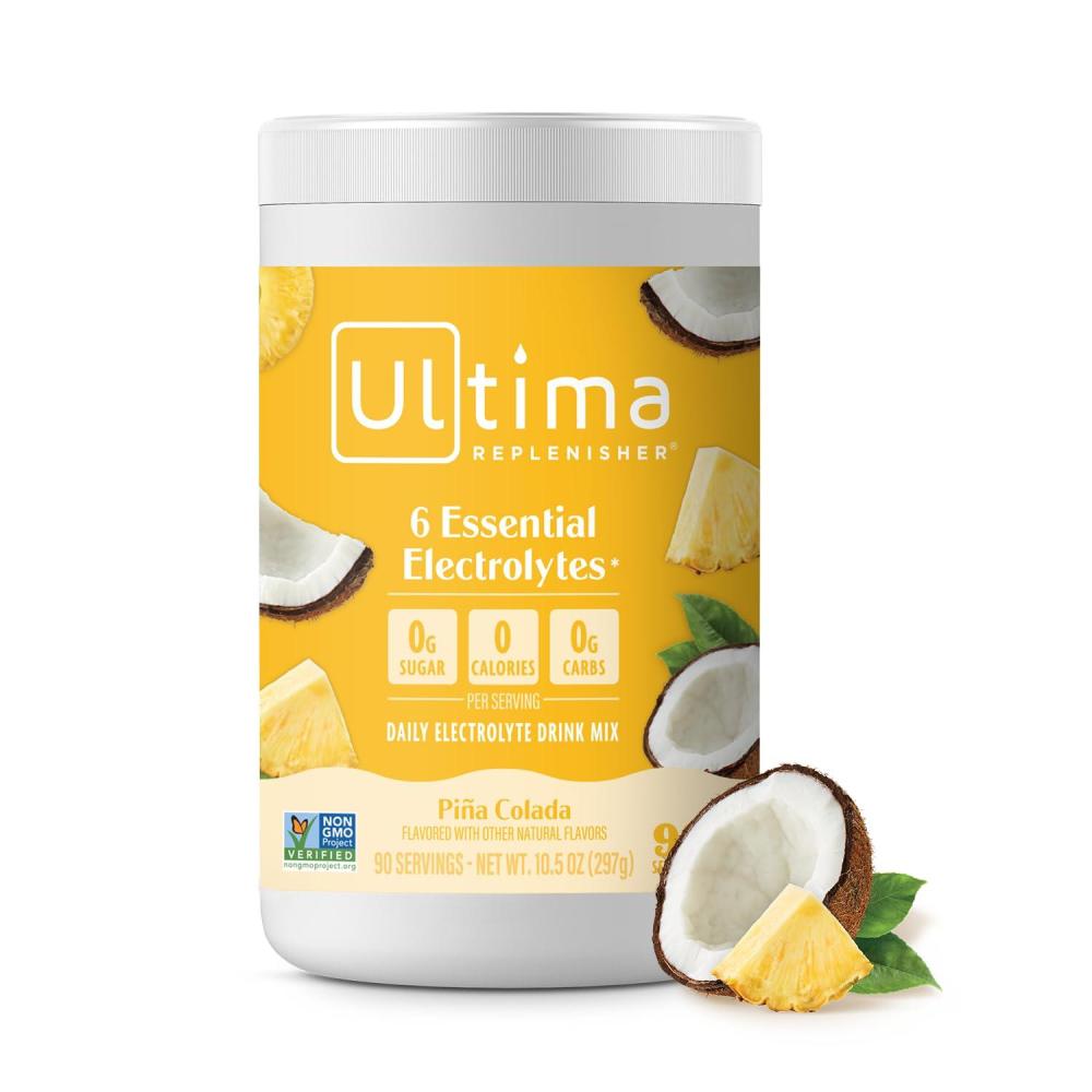 image:imageUltima Replenisher Daily Electrolyte Powder Drink Mix Sugar Free Grape 90 Servings Hydration Powder with 6 Key Electrolytes and Trace Minerals Keto Friendly Vegan NonGMOPina Colada