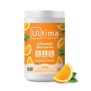 Ultima Replenisher Daily Electrolyte Powder Drink Mix – Sugar Free – Grape, 90 Servings – Hydration Powder with 6 Key Electrolytes and Trace Minerals – Keto Friendly, Vegan, Non-GMO(Orange)