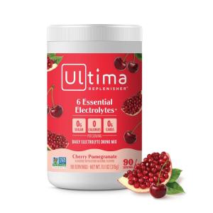 Ultima Replenisher Daily Electrolyte Powder Drink Mix – Sugar Free – Grape, 90 Servings – Hydration Powder with 6 Key Electrolytes and Trace Minerals – Keto Friendly, Vegan, Non-GMO(Cherry Pomegranate)