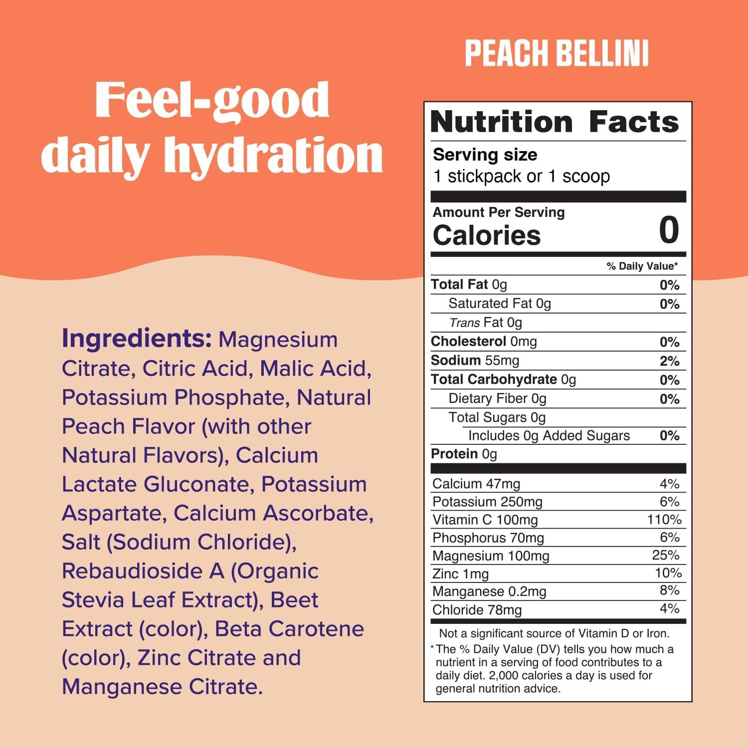 image:imageUltima Replenisher Daily Electrolyte Powder Lemon Black Tea 90 Servings Zero Sugar Hydration Powder with 6 Electrolytes and Minerals Sugar Free Plant Based amp Keto Friendly Drink MixPeach Bellini