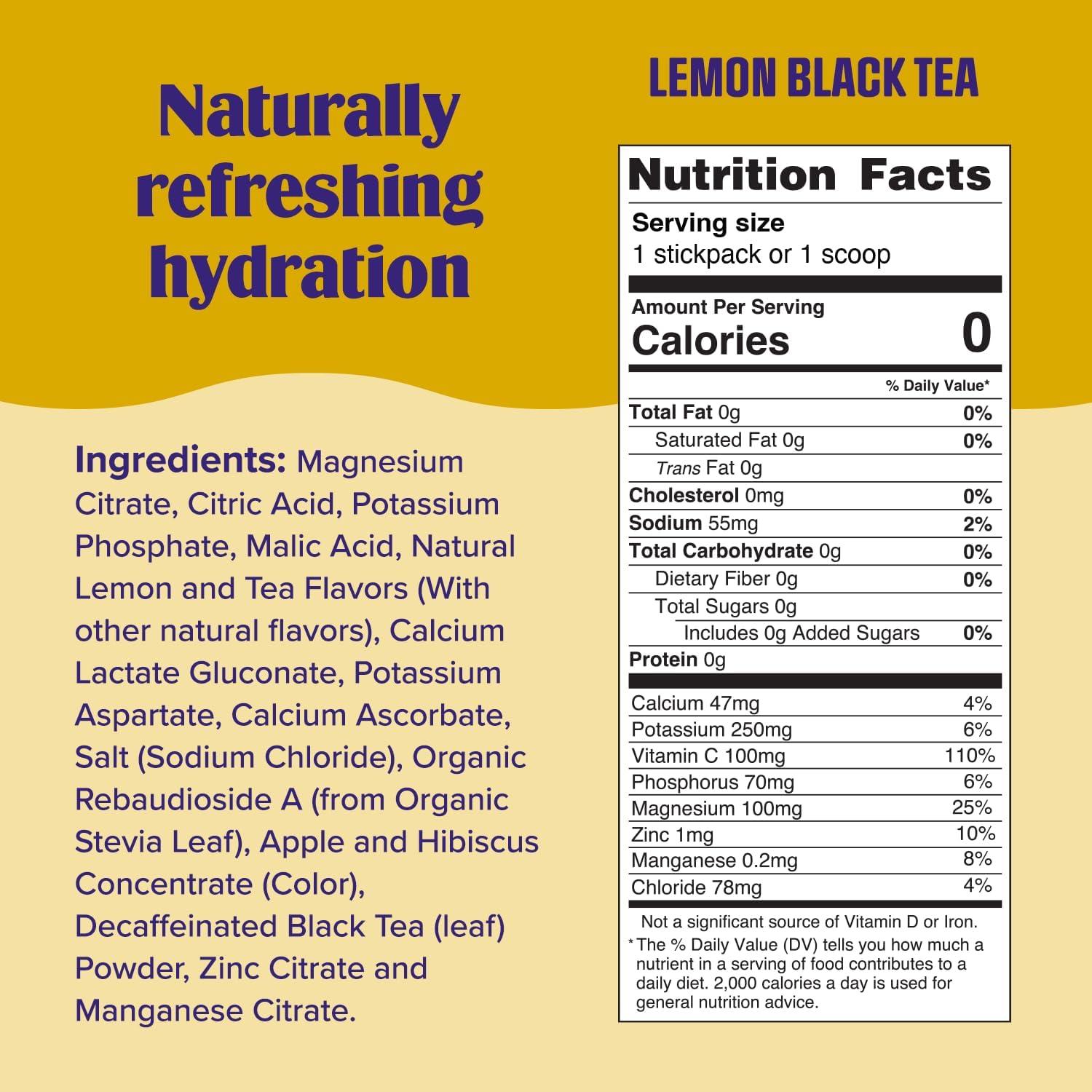 image:imageUltima Replenisher Daily Electrolyte Powder Lemon Black Tea 90 Servings Zero Sugar Hydration Powder with 6 Electrolytes and Minerals Sugar Free Plant Based amp Keto Friendly Drink MixLemon Black Tea