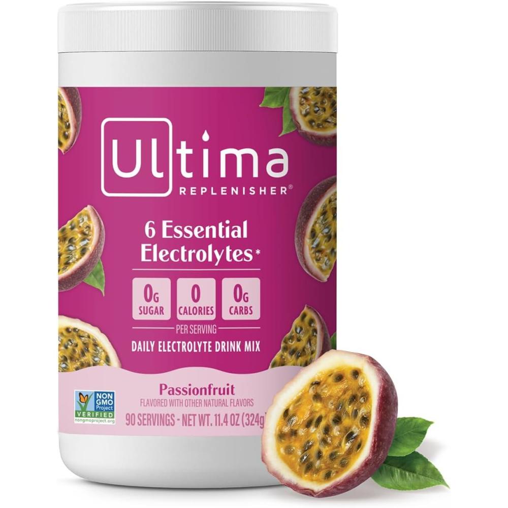 image:imageUltima Replenisher Daily Electrolyte Powder Lemon Black Tea 90 Servings Zero Sugar Hydration Powder with 6 Electrolytes and Minerals Sugar Free Plant Based amp Keto Friendly Drink MixPassion Fruit